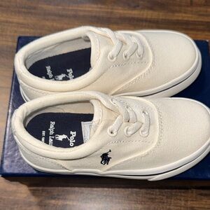 Ralph Lauren Off-White Canvas Shoes